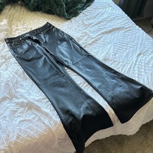 American Eagle Outfitters Black Leather Pants